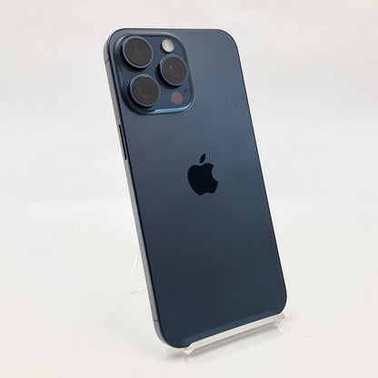 【全額返金保証】【最速発送】Apple iPhone iPhone 15 Pro Max 256GB ブルーチタニウム SIMフリー 白ロム 美品 動作確認済 89%