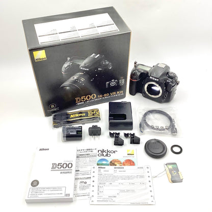 【全額返金保証】【最速発送】Nikon デジタル一眼 D500 ボディ ブラック 美品 動作確認済
