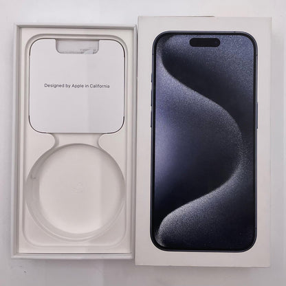 【全額返金保証】【最速発送】Apple iPhone iPhone 15 Pro 128GB ブルーチタニウム au SIMフリー 動作確認済 87%