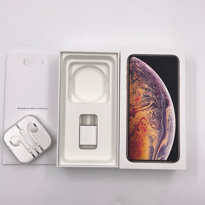 【全額返金保証】【最速発送】Apple iPhone iPhone XS Max 512GB ゴールド docomo SIMフリー 白ロム 動作確認済 77%