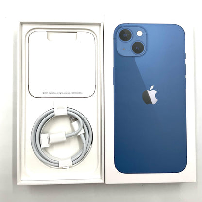 【全額返金保証】【最速発送】Apple iPhone iPhone 13 128GB ブルー docomo SIMフリー 動作確認済 83%