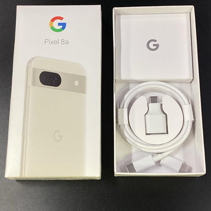 【全額返金保証】【最速発送】Google Pixel 8a 128GB Porcelain SIMフリー G576D 白ロム 美品 動作確認済