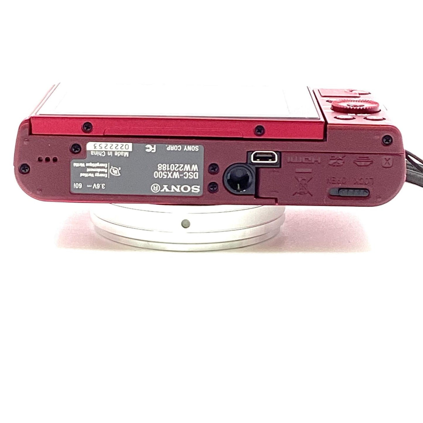 【全額返金保証】【最速発送】Sony コンパクトデジタルカメラ サイバーショット DSC-WX500 (R) [レッド] 美品 動作確認済