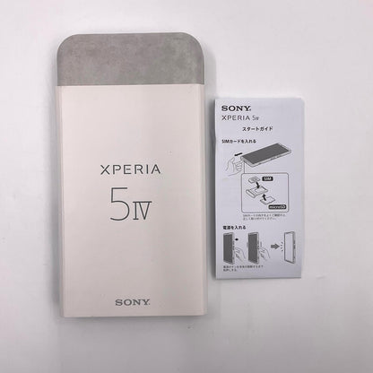 【最速発送】Sony Xperia 5 IV 256GB グリーン SIMフリー XQ-CQ44 白ロム【難有】
