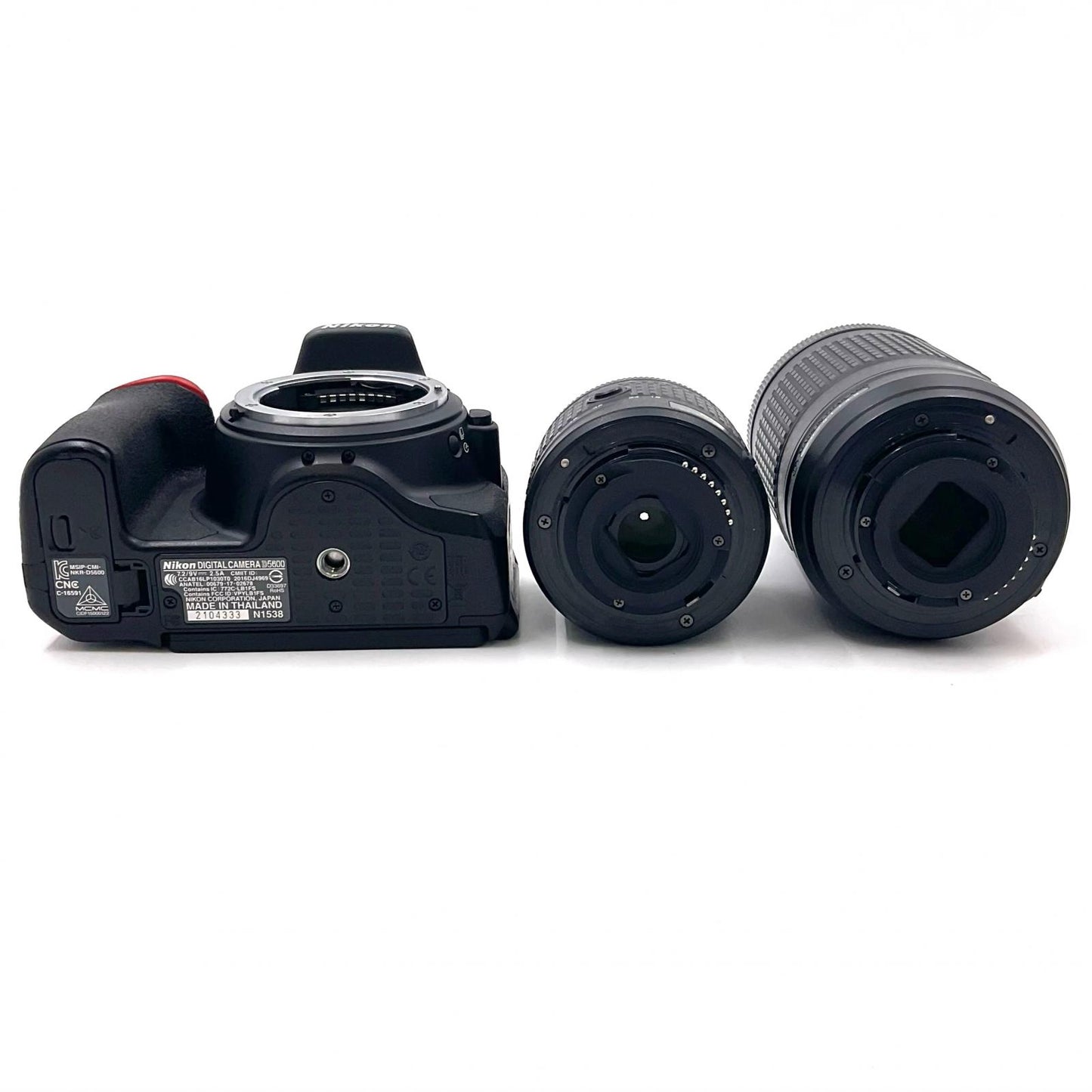 【全額返金保証】【最速発送】Nikon デジタル一眼 D5600 ダブルズームキット ブラック 動作確認済