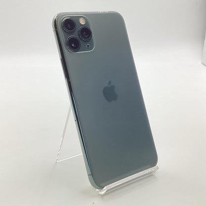 【全額返金保証】【最速発送】Apple iPhone iPhone 11 Pro 64GB ミッドナイトグリーン au 白ロム 動作確認済 81%