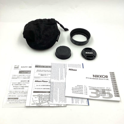【全額返金保証】【最速発送】Nikon AF-S DX NIKKOR 35mm f/1.8G 動作確認済