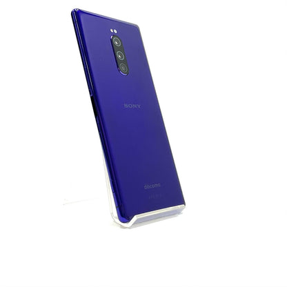 【全額返金保証】【最速発送】Sony Xperia 1 64GB パープル docomo SIMフリー SO-03L 白ロム 動作確認済