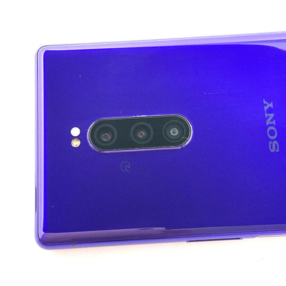 【全額返金保証】【最速発送】Sony Xperia 1 64GB パープル docomo SIMフリー SO-03L 白ロム 動作確認済