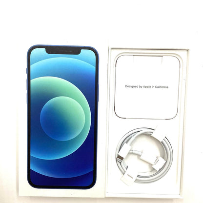 【全額返金保証】【最速発送】Apple iPhone iPhone 12 128GB ブルー au 白ロム 動作確認済 78%