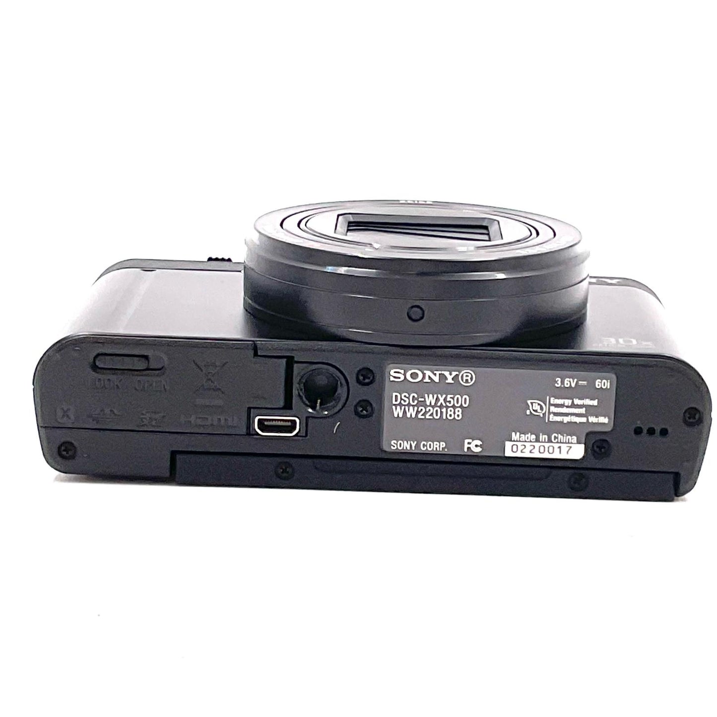 【全額返金保証】【最速発送】Sony コンパクトデジタルカメラ サイバーショット DSC-WX500 [ブラック] 美品 動作確認済