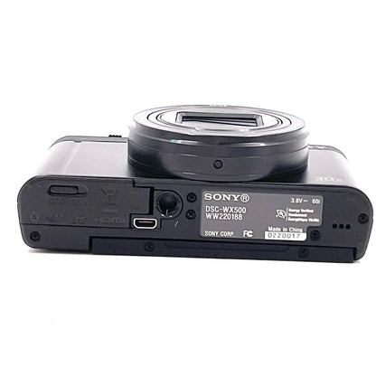 【全額返金保証】【最速発送】Sony コンパクトデジタルカメラ サイバーショット DSC-WX500 [ブラック] 美品 動作確認済