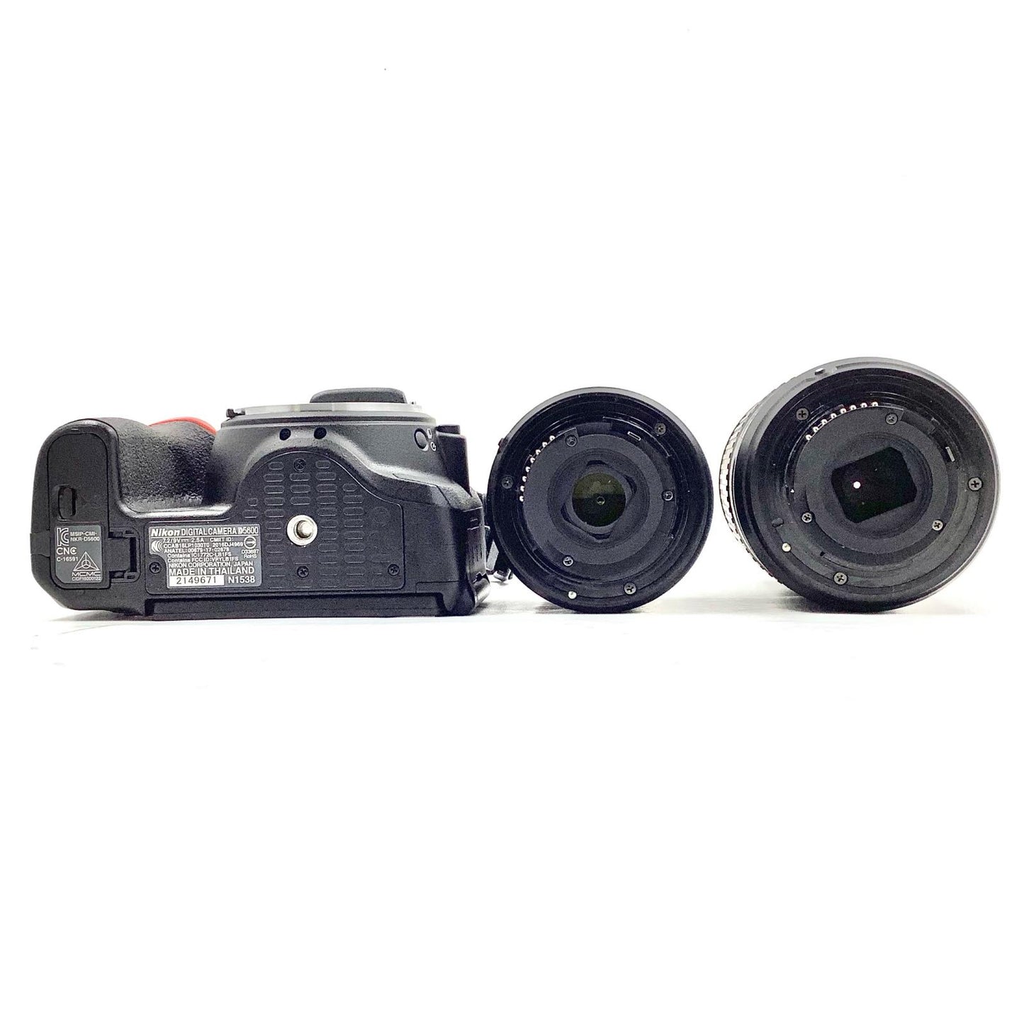 【全額返金保証】【最速発送】Nikon デジタル一眼 D5600 ダブルズームキット ブラック 美品 動作確認済