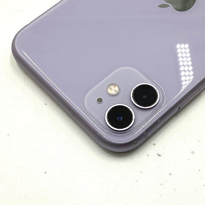 【全額返金保証】【最速発送】Apple iPhone iPhone 11 64GB パープル au SIMフリー 白ロム 動作確認済 76%