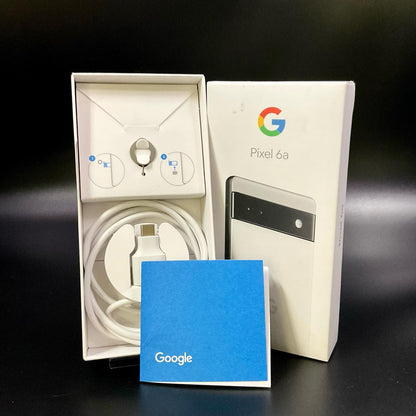 【全額返金保証】【最速発送】Google Pixel 6a 128GB チョーク au SIMフリー GB17L 白ロム 動作確認済