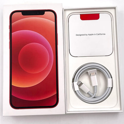 【全額返金保証】【最速発送】Apple iPhone iPhone 12 128GB レッド au SIMフリー 白ロム 動作確認済 78%