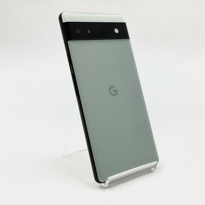 【全額返金保証】【最速発送】Google Pixel 6a 128GB Sage au GB17L 白ロム 動作確認済