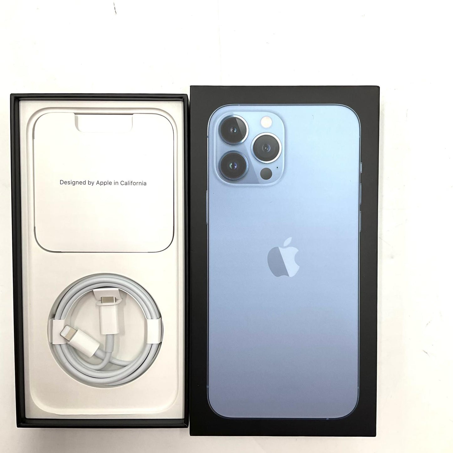 【全額返金保証】【最速発送】Apple iPhone iPhone 13 Pro Max 128GB シエラブルー docomo 白ロム 動作確認済 83%