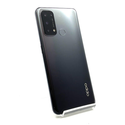【全額返金保証】【最速発送】OPPO Reno 5 A 128GB シルバーブラック Softbank A103OP 白ロム 動作確認済