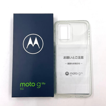 【全額返金保証】【最速発送】Motorola moto g 53y 5G 128GB インクブラック Y!mobile 超美品 動作確認済