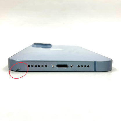 【全額返金保証】【最速発送】Apple iPhone iPhone 14 Plus 128GB ブルー SIMフリー 白ロム 動作確認済 84%