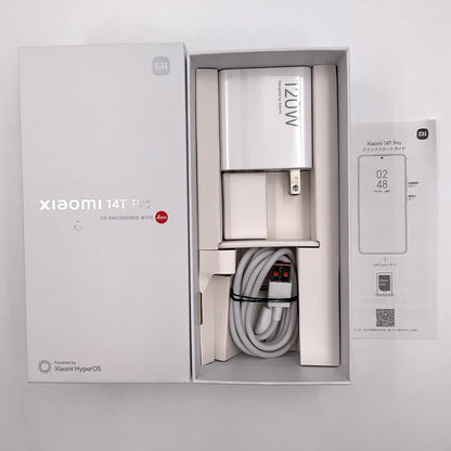 【全額返金保証】【最速発送】Xiaomi 14T Pro 256GB チタンブラック SIMフリー 2407FPN8ER 白ロム 動作確認済