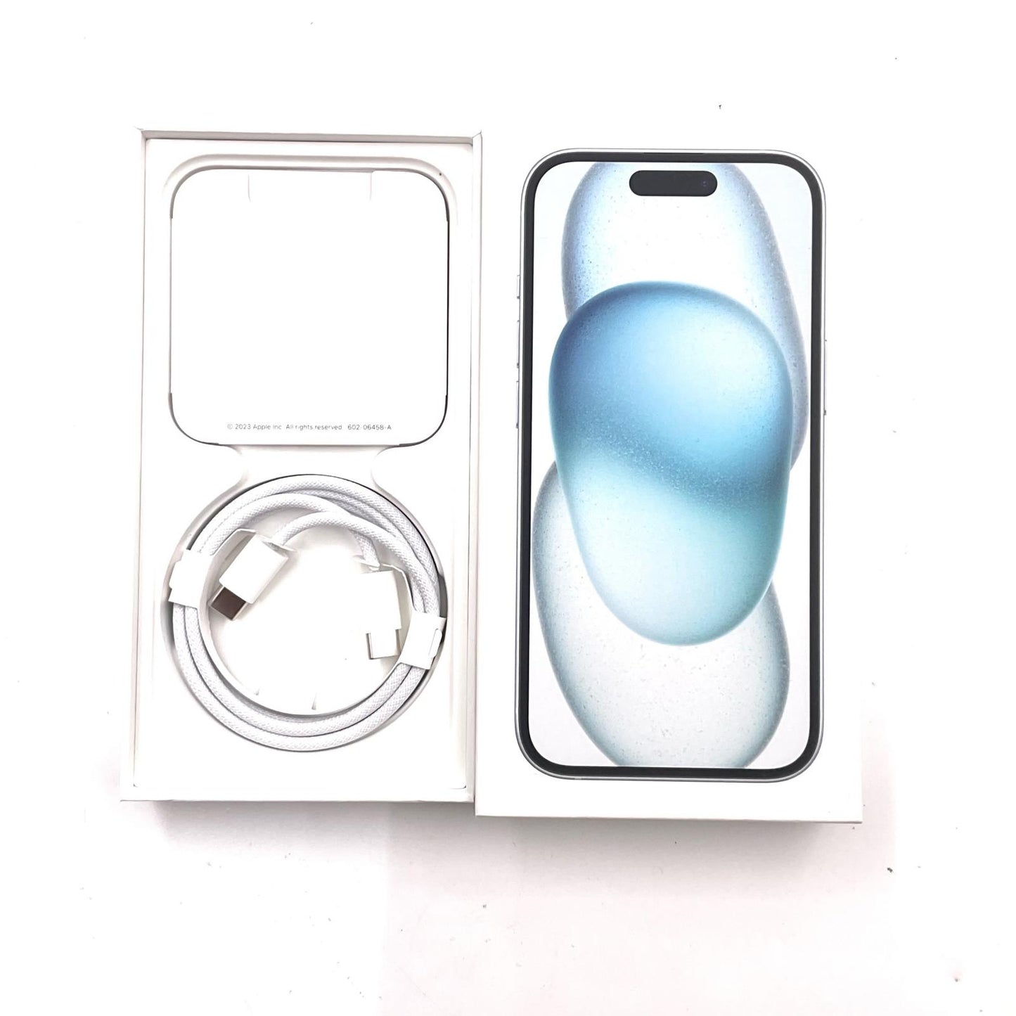 【全額返金保証】【最速発送】Apple iPhone iPhone 15 128GB ブルー SIMフリー 白ロム 動作確認済 86%