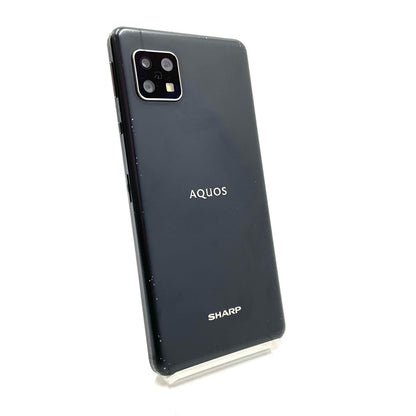 【最速発送】SHARP AQUOS sense5G 64GB ブラック 楽天モバイル SH-M17 白ロム【難有】