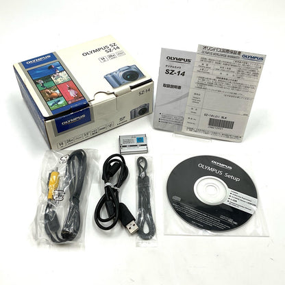 【全額返金保証】【最速発送】OLYMPUS コンパクトデジタルカメラ OLYMPUS SZ-14 [ブラック] 動作確認済