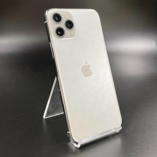 【全額返金保証】【最速発送】Apple iPhone iPhone 11 Pro 256GB シルバー au 白ロム 動作確認済 70%