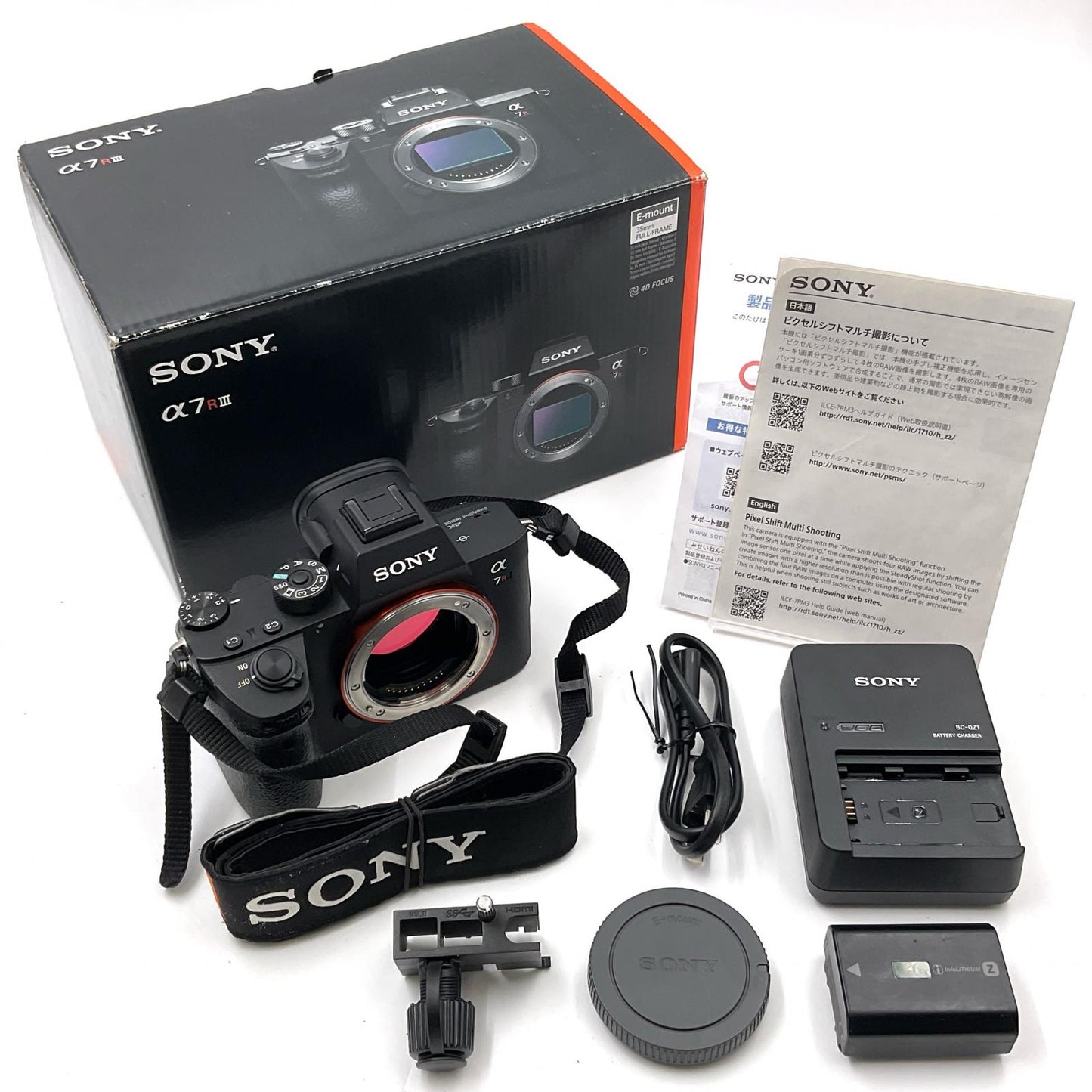 【全額返金保証】【最速発送】Sony デジタル一眼 α7R III ILCE-7RM3 ボディ ブラック 動作確認済