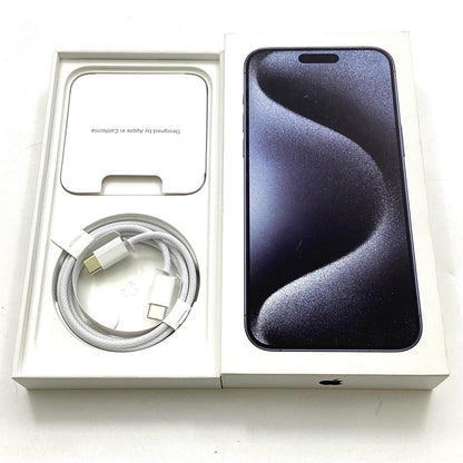 【全額返金保証】【最速発送】Apple iPhone iPhone Pro Max 15 Pro Max 256GB ブルーチタニウム SIMフリー 白ロム 動作確認済 86%
