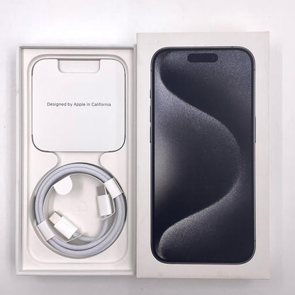 【全額返金保証】【最速発送】Apple iPhone iPhone 15 Pro 256GB ブラックチタニウム SIMフリー 白ロム 動作確認済 88%