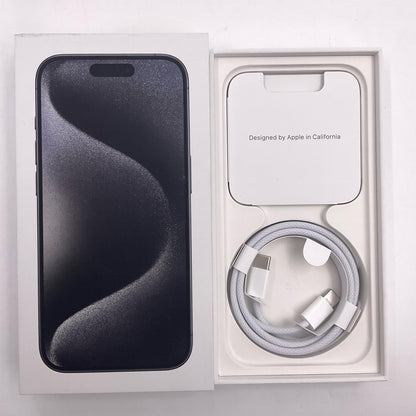 【全額返金保証】【最速発送】Apple iPhone iPhone 15 Pro 256GB ブラックチタニウム SIMフリー 白ロム 動作確認済 93%