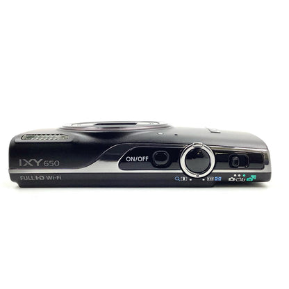 【全額返金保証】【最速発送】Canon コンパクトデジタルカメラ IXY 650 [ブラック] 超美品 動作確認済