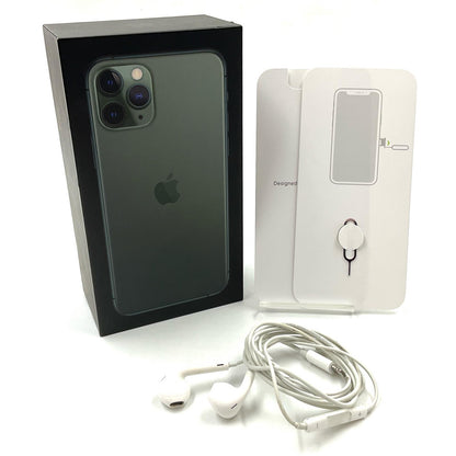 【全額返金保証】【最速発送】Apple iPhone iPhone 11 Pro 256GB ミッドナイトグリーン SIMフリー 白ロム 動作確認済 95%