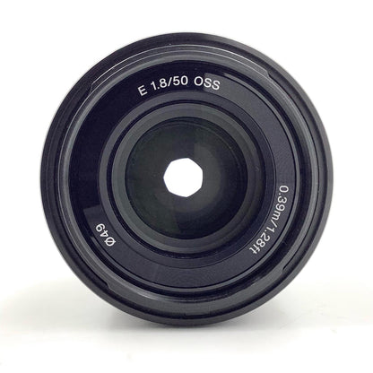 【全額返金保証】【最速発送】Sony E 50mm F1.8 OSS SEL50F18 ブラック 美品 動作確認済
