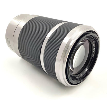 【全額返金保証】【最速発送】Sony E 55-210mm F4.5-6.3 OSS SEL55210 シルバー 動作確認済
