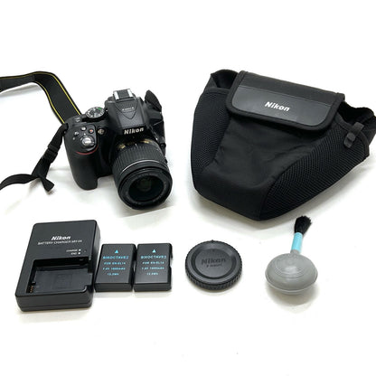 【全額返金保証】【最速発送】Nikon デジタル一眼 D5300 AF-P 18-55 VR キット ブラック 動作確認済