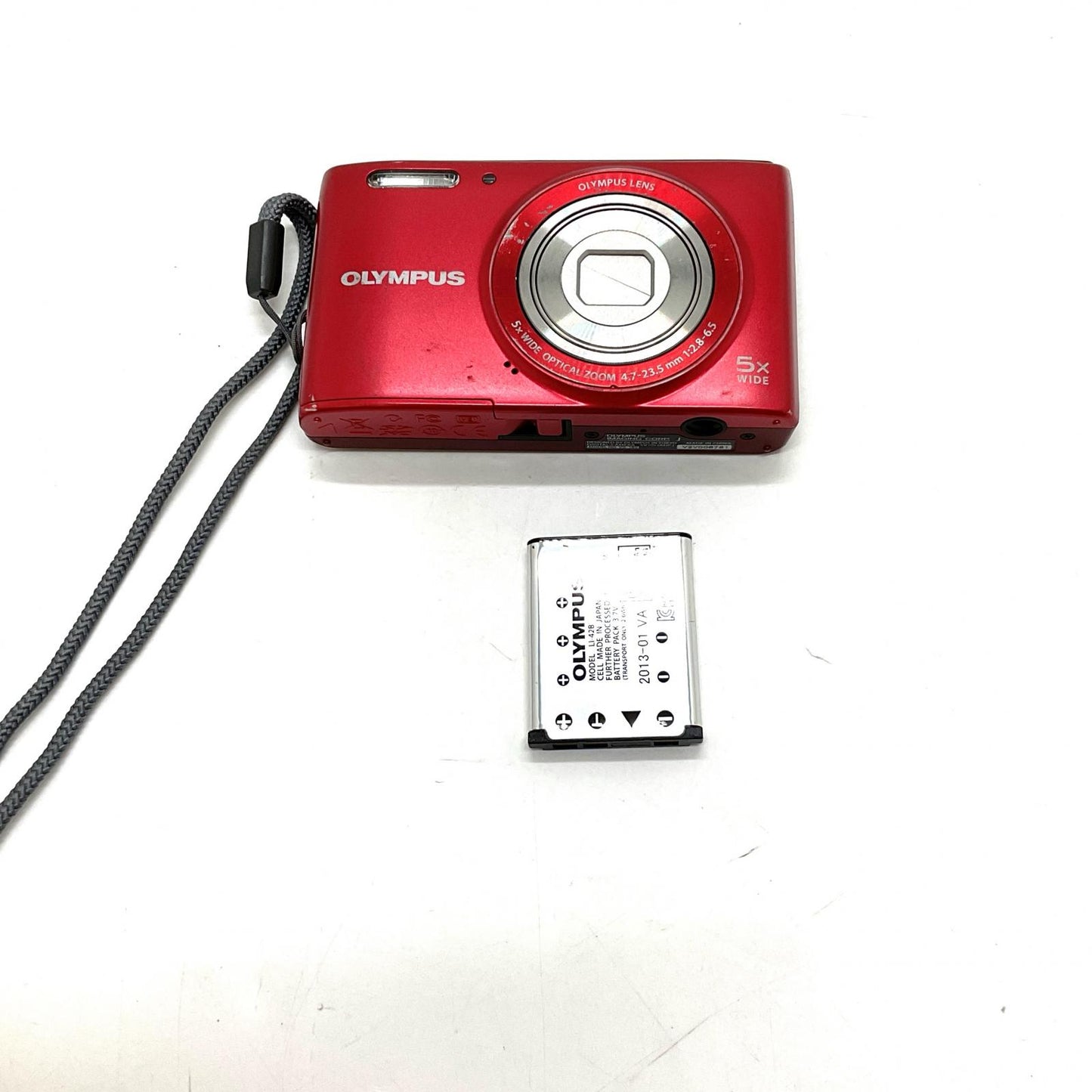 【全額返金保証】【最速発送】OLYMPUS コンパクトデジタルカメラ STYLUS VG-180 [レッド] 動作確認済