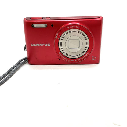 【全額返金保証】【最速発送】OLYMPUS コンパクトデジタルカメラ STYLUS VG-180 [レッド] 動作確認済