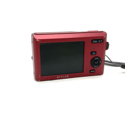 【全額返金保証】【最速発送】OLYMPUS コンパクトデジタルカメラ STYLUS VG-180 [レッド] 動作確認済