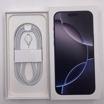 【全額返金保証】【最速発送】Apple iPhone iPhone 16 Pro Max 256GB ブラックチタニウム SIMフリー 白ロム 美品 動作確認済 96%