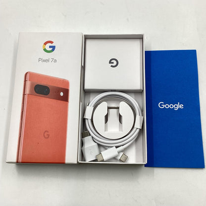 【全額返金保証】【最速発送】Google Pixel 7a 128GB Coral SIMフリー G82U8 白ロム 超美品 動作確認済