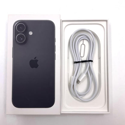 【全額返金保証】【最速発送】Apple iPhone iPhone 16 128GB ブラック SIMフリー 白ロム 美品 動作確認済 100%