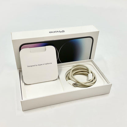 【全額返金保証】【最速発送】Apple iPhone iPhone 14 Pro 256GB ディープパープル SIMフリー 白ロム 動作確認済 96%