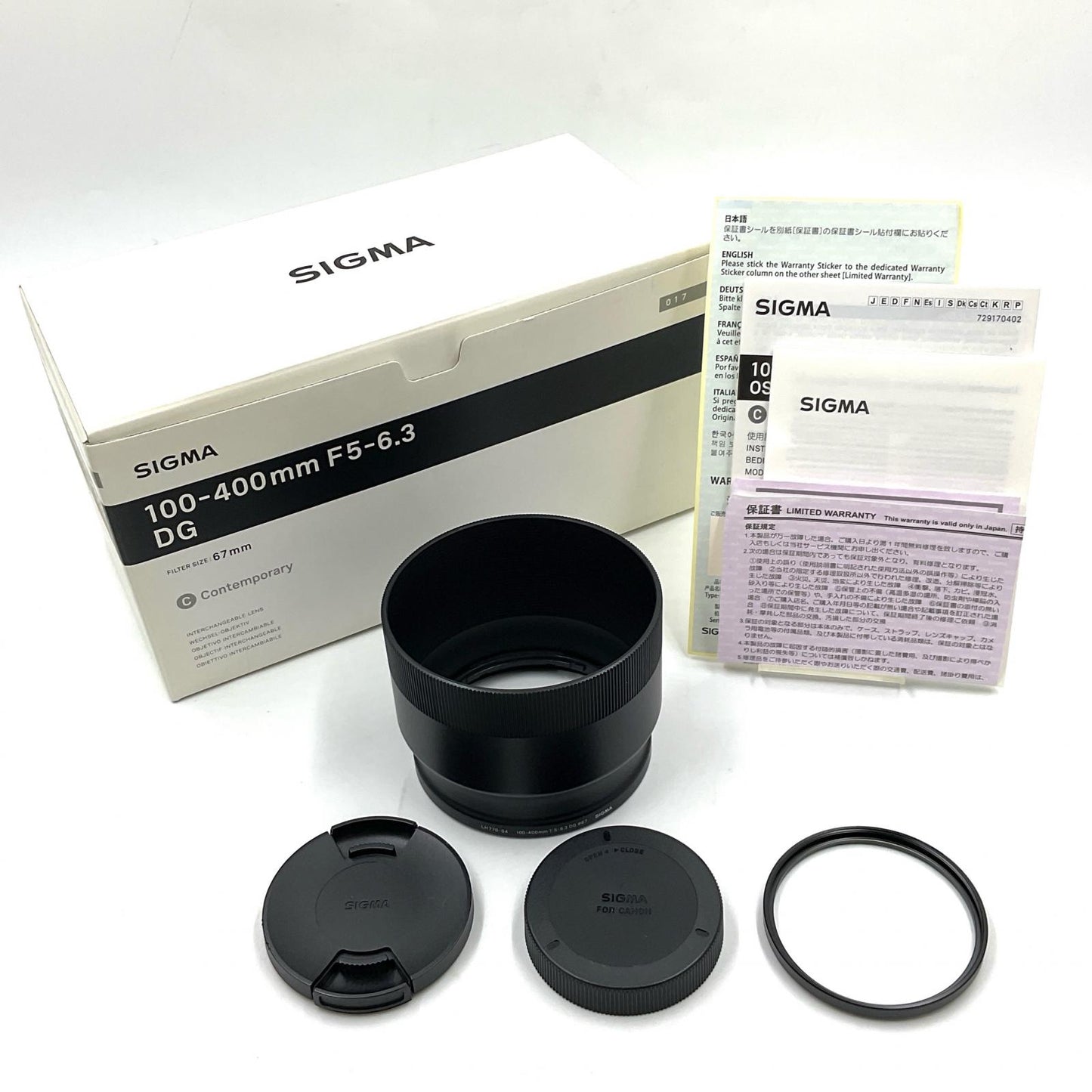 【全額返金保証】【最速発送】SIGMA 100-400mm F5-6.3 DG OS HSM [キヤノン用] 美品 動作確認済