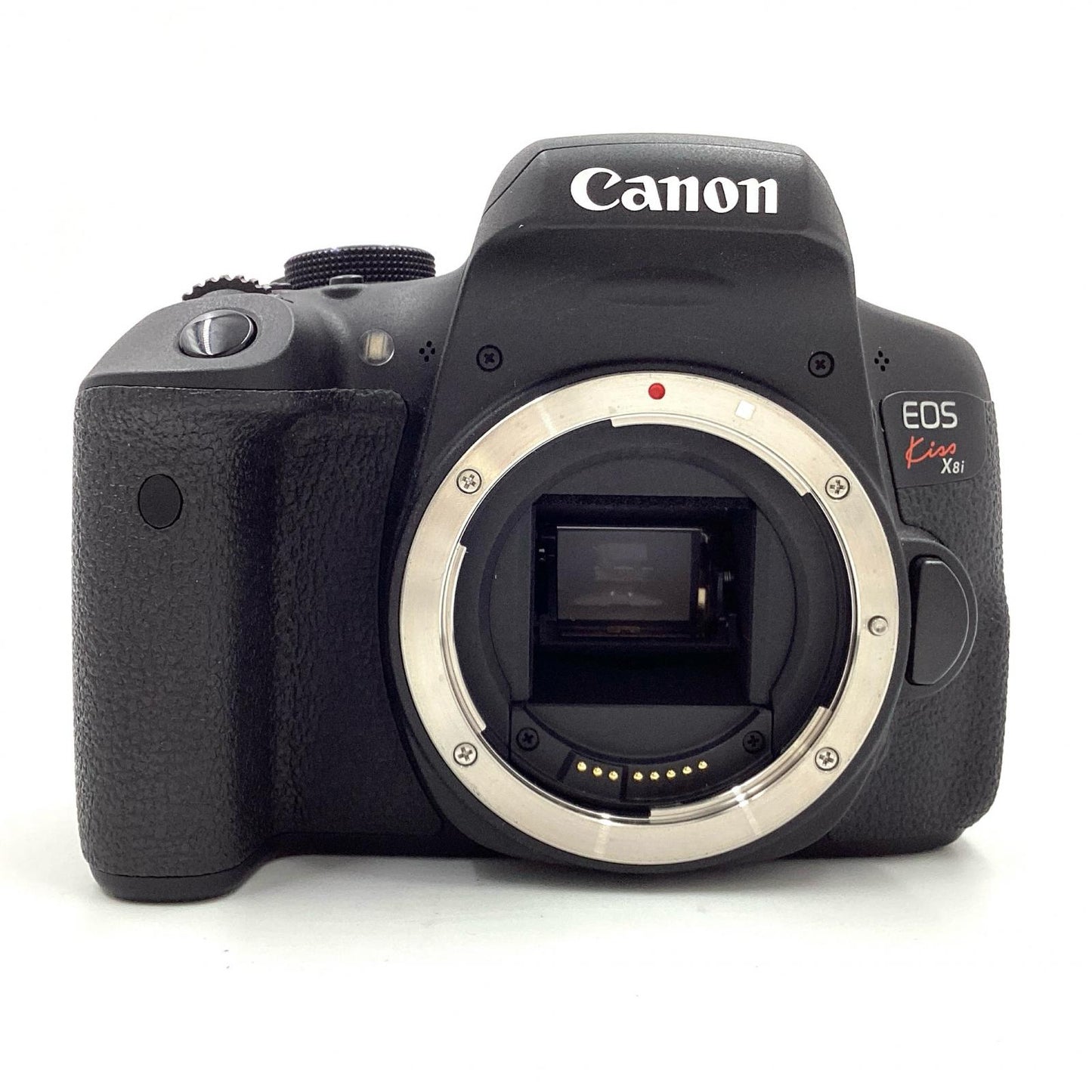 【全額返金保証】【最速発送】Canon デジタル一眼 EOS Kiss X8i EF-S18-55 IS STM レンズキット ブラック 美品 動作確認済