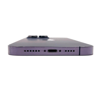 【全額返金保証】【最速発送】Apple iPhone iPhone 14 Pro Max 256GB ディープパープル SIMフリー 白ロム 動作確認済 84%