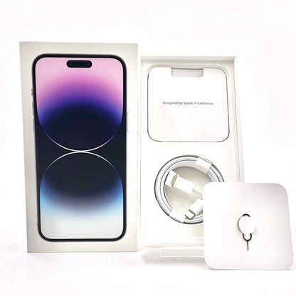 【全額返金保証】【最速発送】Apple iPhone iPhone 14 Pro Max 256GB ディープパープル SIMフリー 白ロム 動作確認済 84%